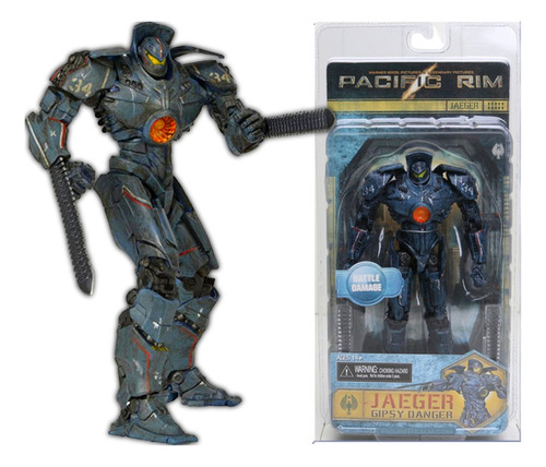 Jaeger Gipsy Danger Battle Damage Con Espadas Pacific Rim