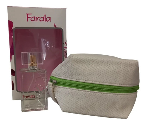 Farala Edt 50 Ml + Necessaire Cuerina Color Blanco Febo