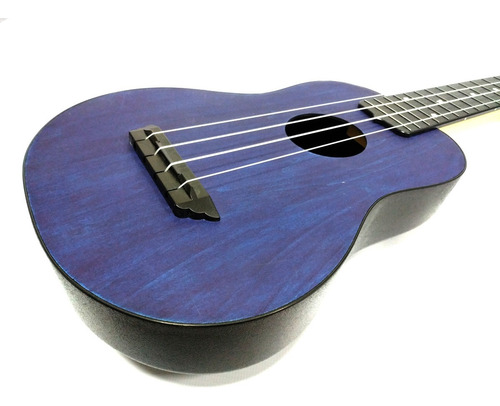Ukelele Soprano Travel Azul Con Funda Flight Tus35 Blu