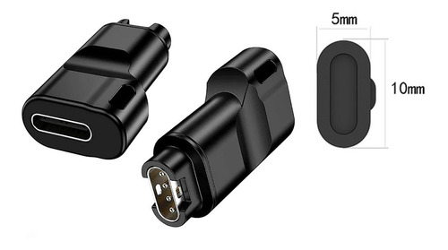 Adaptador Para Carga Usb C Reloj Garmin Y Tapon Antipolvo