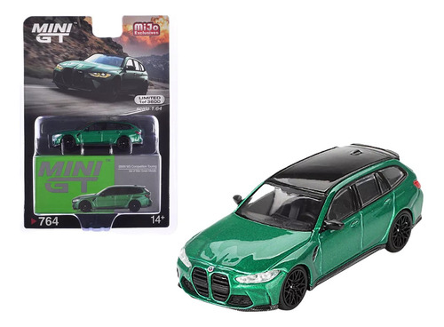 Mini Gt Bmw M3 Competition Touring Green Metallic #764 Mijo Color Verde Musgo