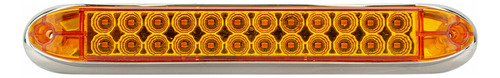 Plafón Lateral Barra Chica 24 Leds Alta Baja Ámbar Tunelight