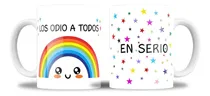 Comprar Taza Los Odio A Todos Humor De Cerámica Sublimada