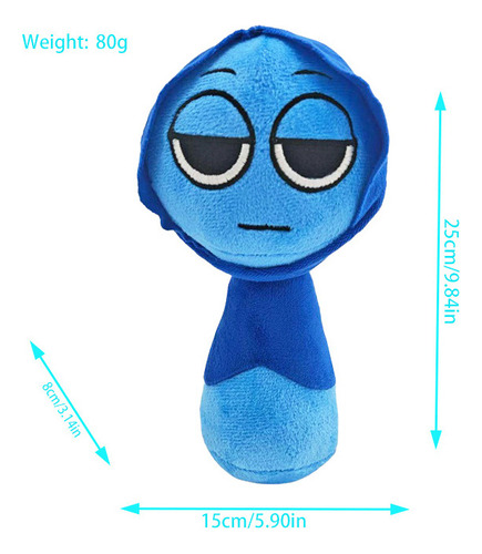 Jevin 25cm Sprunki Regalo For Peluche Niños Juguete Muñeca
