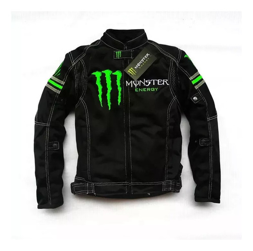 Chaqueta De Moto Monster Energy, Anticaída, Transpirable, Fi