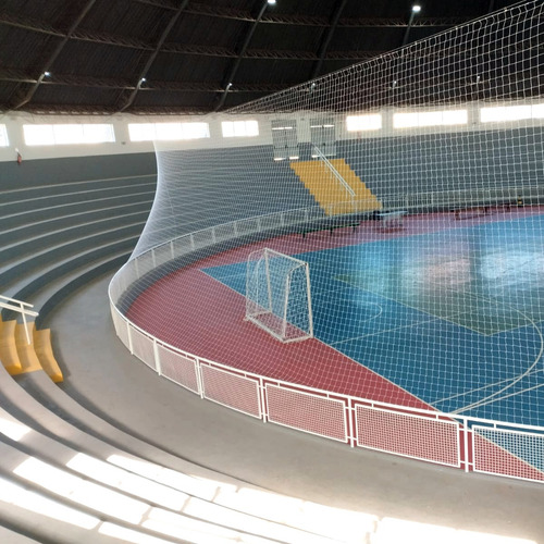 Rede De Proteção Para Quadra De Vôlei - 3 X 14metros - Fio 2 Cor Branco