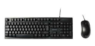 Kit Teclado Y Mouse Philips Alambrico C214 Negro-joigo Kit Teclado Y Mouse Philips Alambrico C214 Negro-joigo