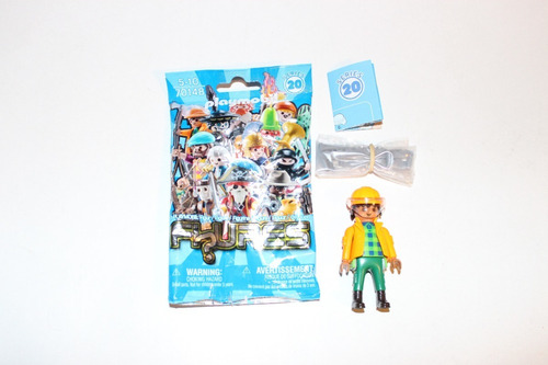 2021 Playmobil Leñador Series 20 Figures Azul Figura Armable