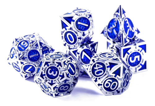 Rule Dice Conjunto De Dados De Metal Para Dnd Dungeons And