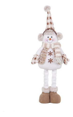 Muñeca Elástica Con Forma De Muñeco De Nieve Con Decoración