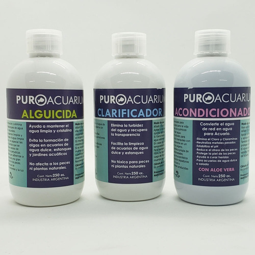 Imagen 2 de 4 de Clarificador Puroacuarium Ex Aquamed 250cc P Peces. Envios