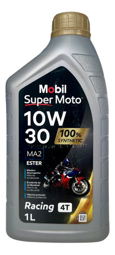 Óleo 10w30 Mobil Super Moto 4t 100% Sintético