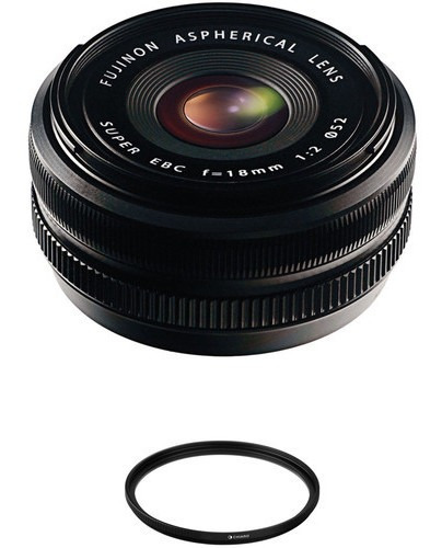 Fujifilm Xf 18mm F/2 R Lente With Uv Filter Kit