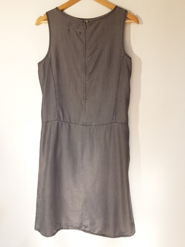 Imagen 5 de 9 de Vestido Esprit Color Gris Sin Mangas Y Bolsillos, Talla S
