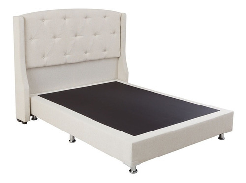 Cabecera King Size Dicasa Zefyr Beige+ Box Dicasa Dolum