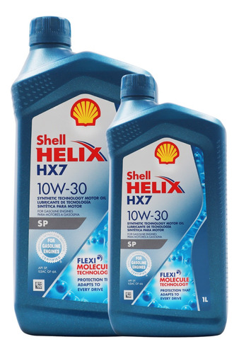 Aceite Semi-sintético Shell Helix Hx7 10w-30 1lts 