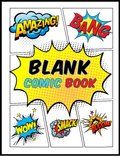 Libro: Blank Comic Book For Kids (draw Your Own Comics): Cre
