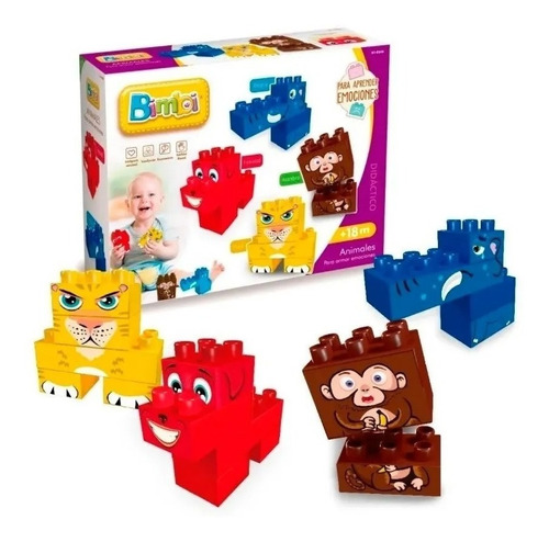 Bimbi Juego De Bloques Encastre Animales