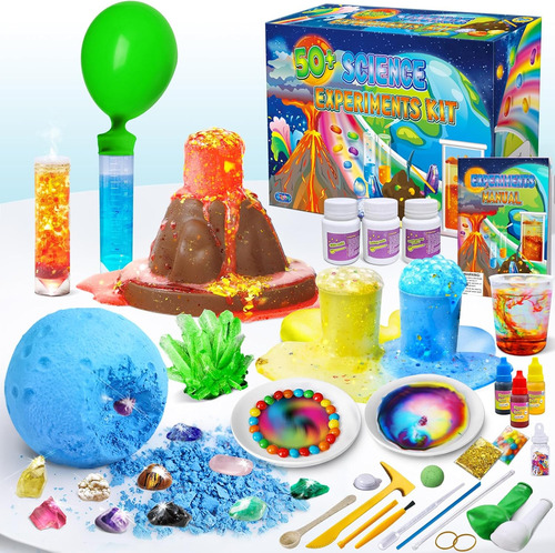 Set Ciencias Educativo 50 Experimentos Para Niños +4 Años