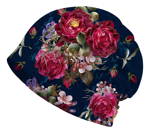 Gorro Holgado Para Mujer, Turbante Elástico, Gorras Para El Flor De Rosa Talla Única