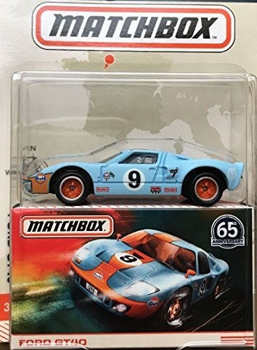 Matchbox Globe Travellers Blue Ford Gt40 65th Anniversary