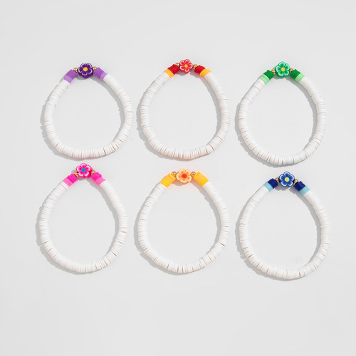 Pulseras Elásticas Y2k Boho Flower Para Mujer, Joyas Para Fi