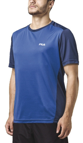 Camiseta Fila Basic Light Il Running Training Hombre Azul.o 