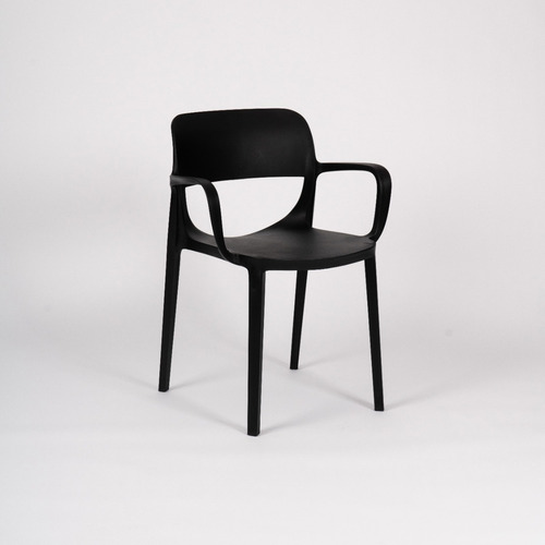 Silla De Jardín Apilable Smile Con Apoyabrazos