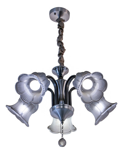 Lámpara Colgante Diseño De Flores De 5 Focos 