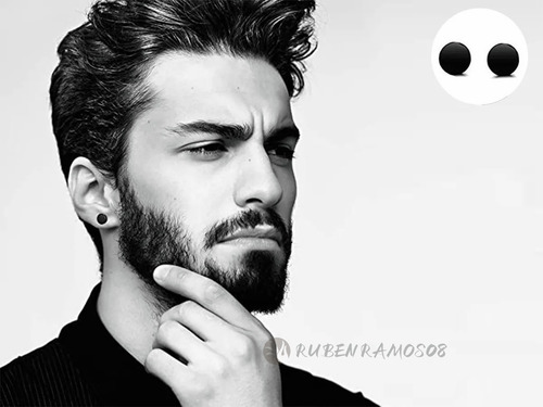 Imagen 2 de 9 de Pack 8 Pares Aretes Hombre Con Piercing, Arracadas Hombre