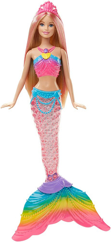 Boneca Sereia Barbie Dreamtopia Rainbow Lights Loira