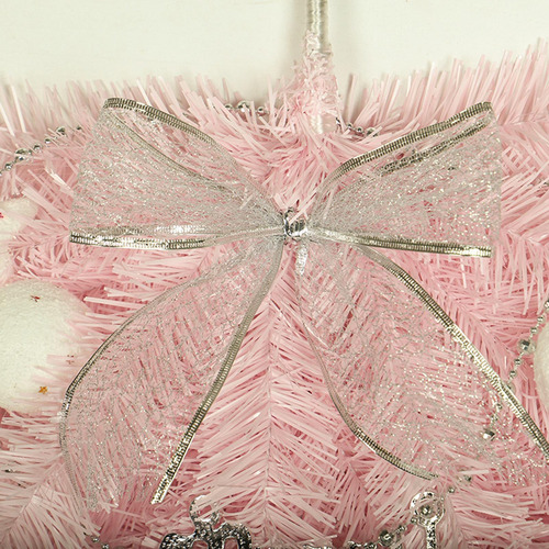 Nuevo De Navidad Artificial Al Revés Rosa Con