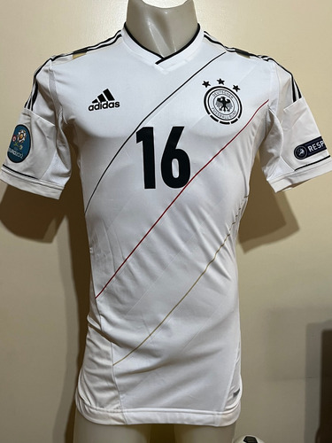 Camiseta Alemania Euro 2012 Lahm #16 Techfit Bayern Munich L