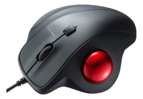 Mouse Negro Ergonomico Con Trackball 4 Niveles Dpi