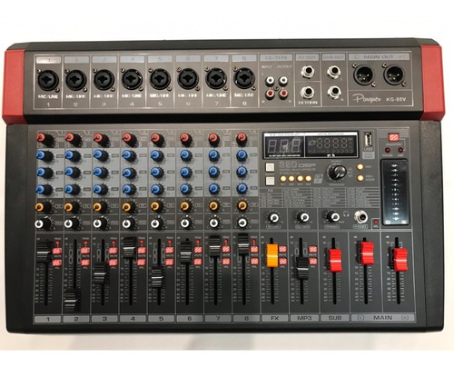 Mixer Consola Digital 8 Canales Con Efectos