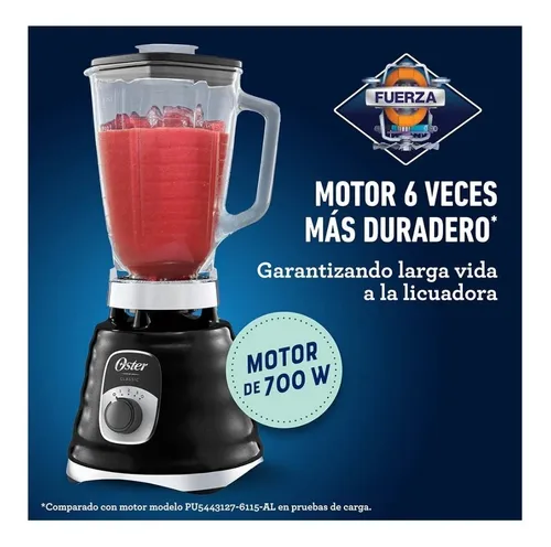 Licuadora Oster Classic Blst4655 Vintage Negra Jarra Vidrio