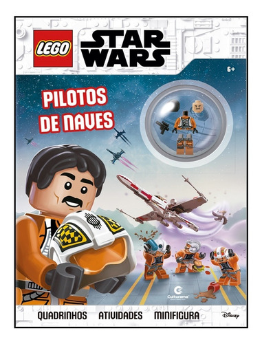 Livro Lego Star Wars Pilotos De Naves Com Figura Culturama