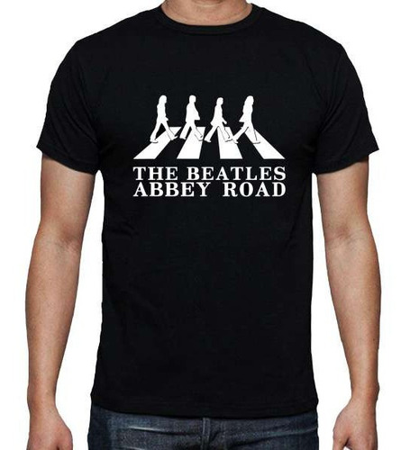 Remera Beatles Abbey Road (negra) Ideas Mvd