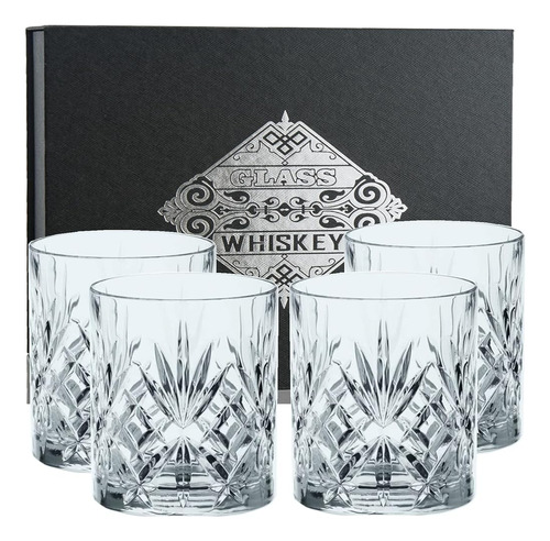 Juego De Vasos De Whisky Dh De 4-11 Oz Vasos Antiguos Para B