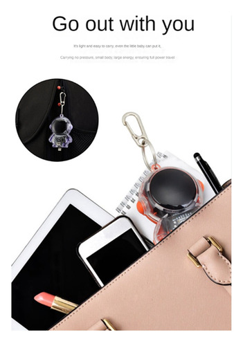 Mini Keychain Power Bank Digital Display Spaceman Power Pod