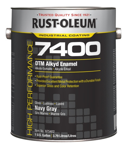 Rustoleum 7400 Esmalte Anticorrosivo Gris Naval Brill 3.78 L