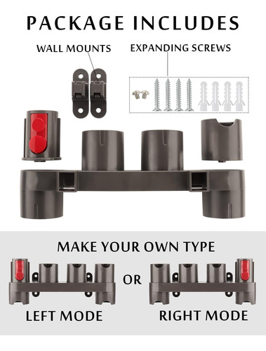 Soporte Para Accesorios De Aspiradora Dyson Compatible Con M