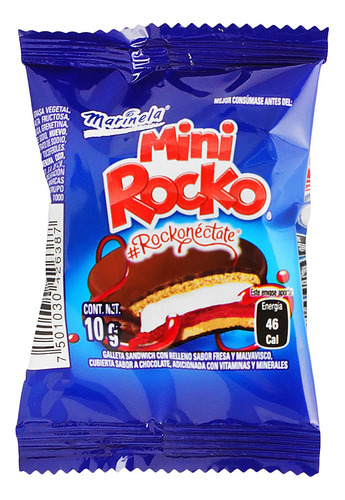 Galletas Marinela Mini Rocko Sabor Chocolate 10g