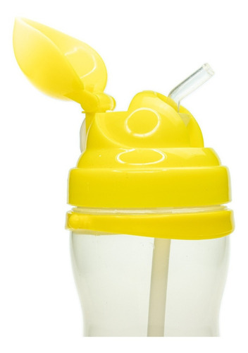 Vaso Entrenador Porta Líquidos Para Bebé Color Amarillo Transparente