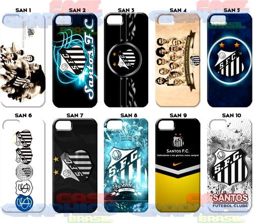 Capinha Capa Case Santos Times iPhone 4 5 5c 5s 6 7 8 X Se