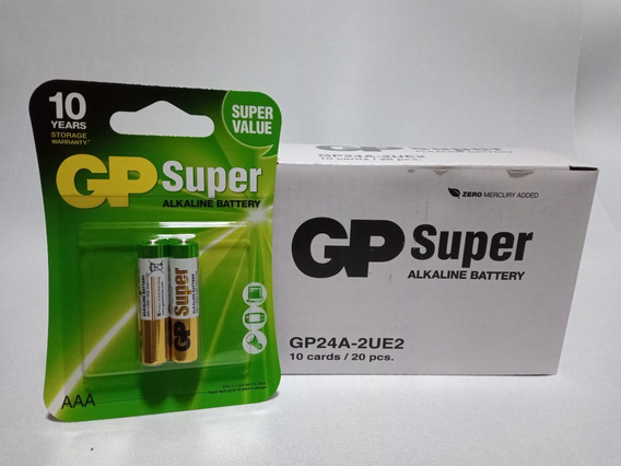 Gp Batteries baterías Super Alkaline multi pack 40er micro lr03/AAA 1,5 V nuevo 