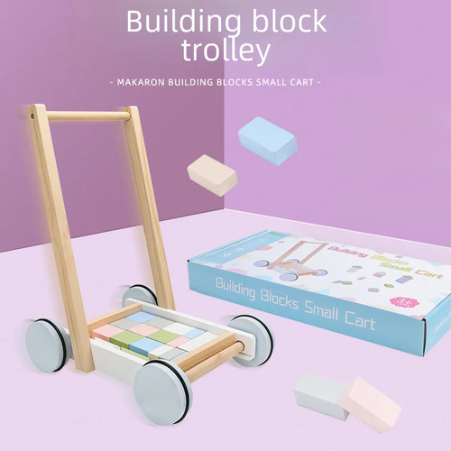 Juguete Para Bebés Con Bloques De Construcción De Madera, Ma