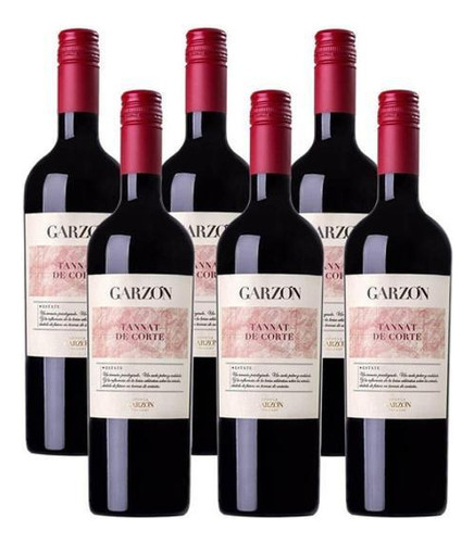 Vinho Garzón Estate Tannat De Corte 750ml Kit Com 06 Un