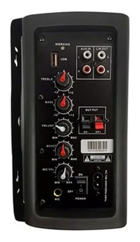 Imagen 4 de 5 de Altavoz Parlante Ambiental Bluetooth Pro Dj Ws50s-ba Par
