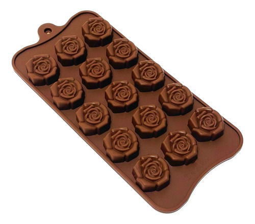 Molde De Silicona Para Chocolates Forma De Rosas